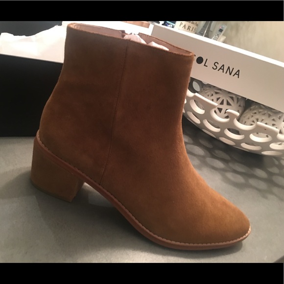 Sol Sana Cognac suede ankle boots, size 40/9.5 - Picture 2 of 8